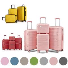 Luggage Piece Sets 1 2 Hard Shell Lightweight Lock Carry