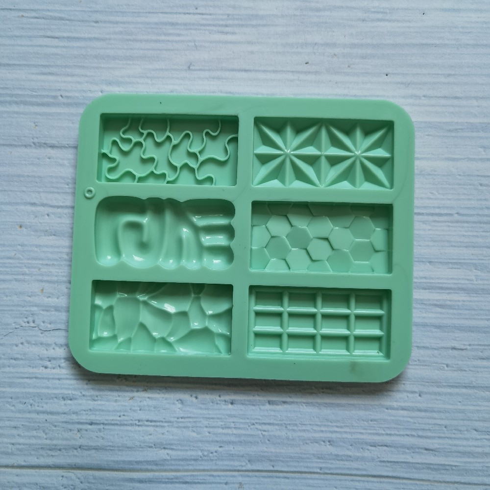 Chocolate de cristal hexagonal 6 pequeñas 282 moldes de silicona pudín molde de postre pastel decoración utensilios de horneado