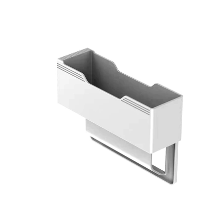 Gap Storage Box, Detachable: Car storage bag/box - short-pure-white