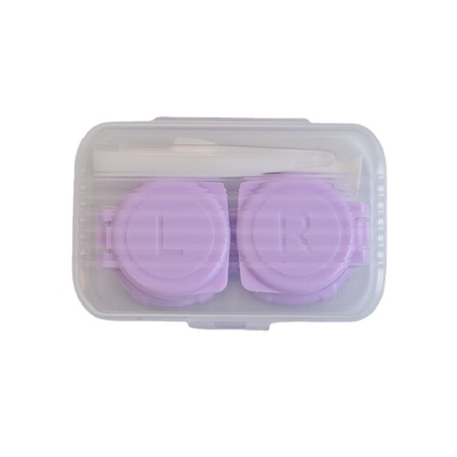 ins like fish transparent simple candy color compact contact lens box companion box portable contact lens care box