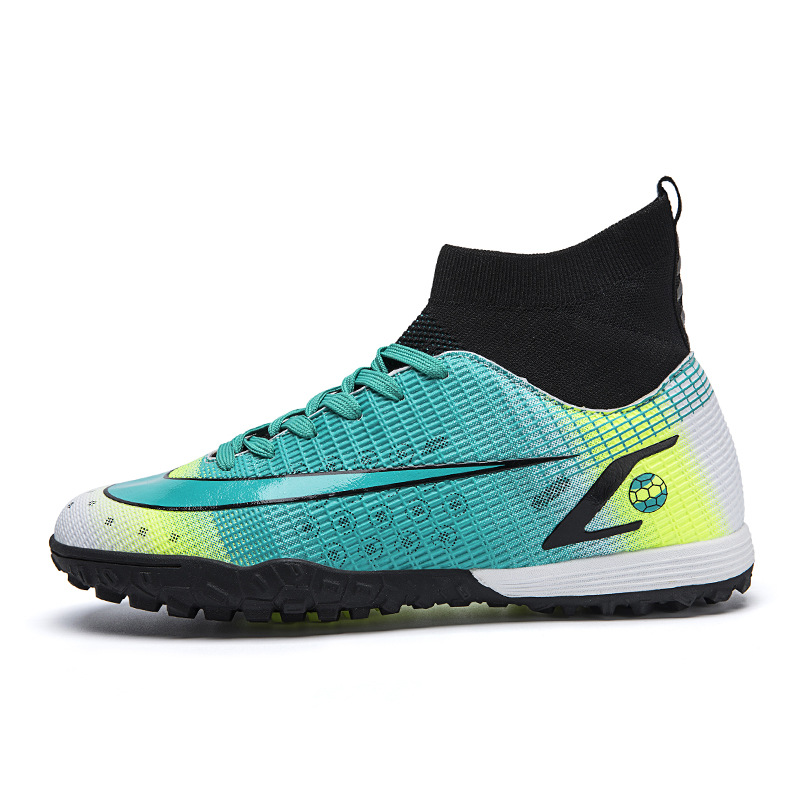 Zapatos de fútbol de los hombres uñas largas uñas rotas TF zapatos de entrenamiento para adultos zapatillas de deporte de la competencia Estudiante Juvenil zapatillas de deporte de fútbol a juego de color