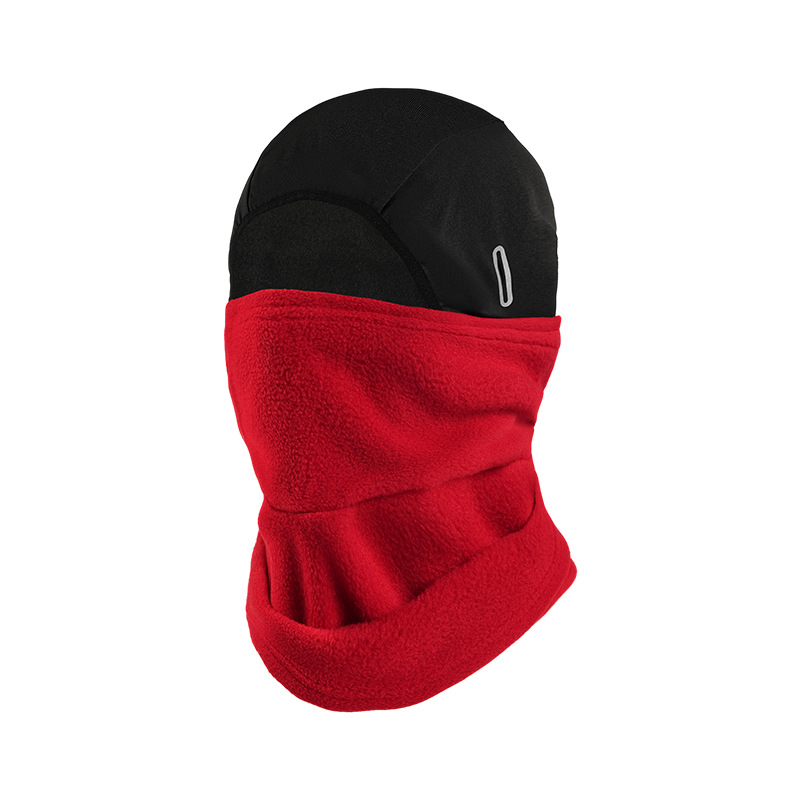 Invierno ciclismo respirado frío a prueba de viento máscara facial de pelúcia máscara facial de esquí de motocicleta calentamiento cubierta