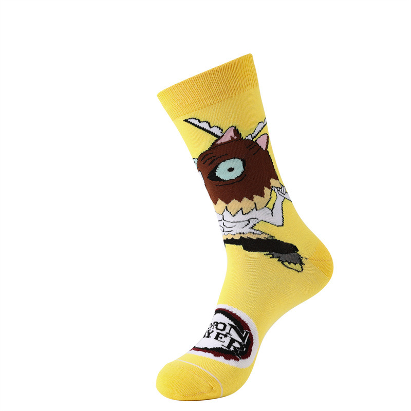 Men's Cartoon Medium Tube Women's Cotton Comic Socks, Stockings, Anime Trend Men's Ghost's Blade Socks-5PRS 34 O1CN01afeTU21TrjeaHdbO0 !!1004802436 0 cib