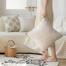 奶油沙发抱枕套批发ins风北欧客厅样板间靠枕床头靠垫床上靠背枕