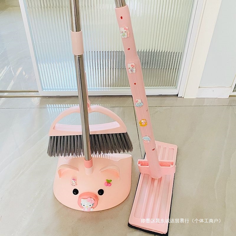 扫把套装组合新款簸箕可爱家用卡通扫帚扫地笤帚拖把布垃圾铲
