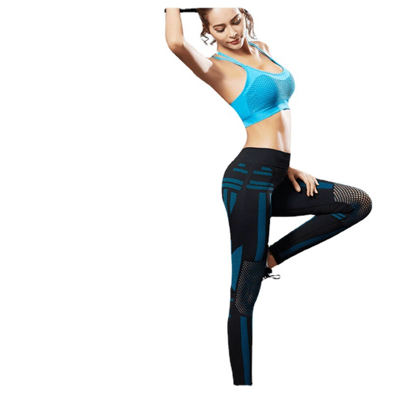 (Cross-border trading), thin breathable yoga clothing, comfortable trousers, fashionable elastic overall for gym, slim fit