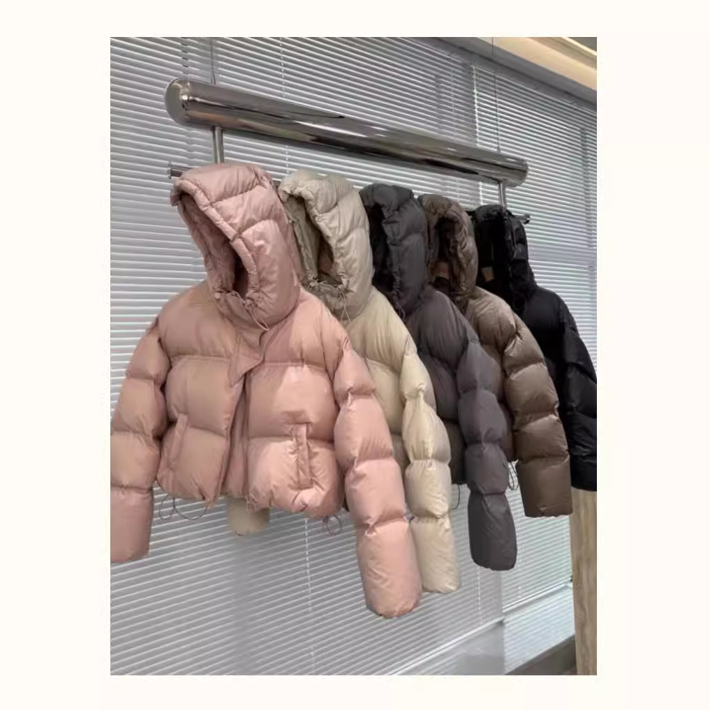 反季白鸭绒羽绒服女短款秋冬季新款韩版宽松加厚小个子面包服外套