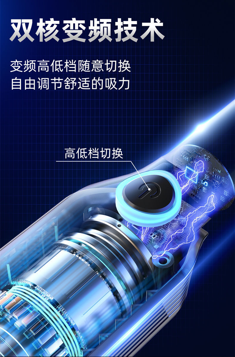 L5U car vacuum cleaner wireless charging high-power car interior car household dual-use strong dedicated large suction