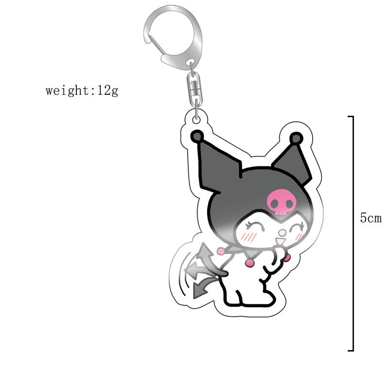 Transfronterizo nuevo animado 2D perímetro Sanliou Hello lindo gato Colomia acrílico llavero image 1