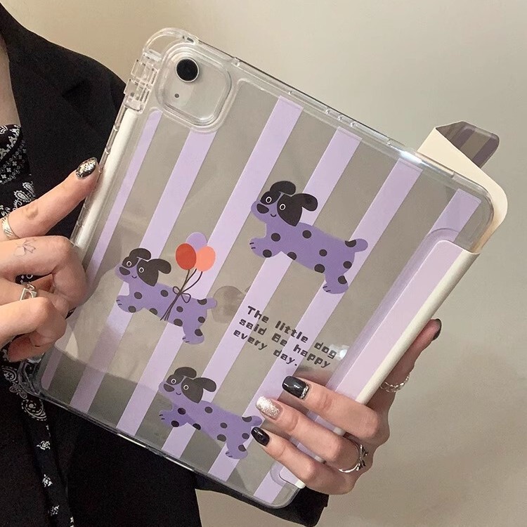 Ins Cute Dachshund Suitable for Apple iPad Tablet Protective Cover Mini/Air/Pro Anti-Fall 10/11 Generation Hard