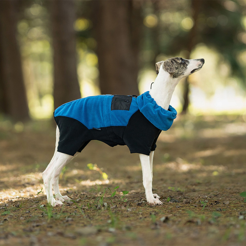 ペット春秋保温四脚服外出家防風汚れ防止フリース高襟取り外し可能犬服厚手|undefined