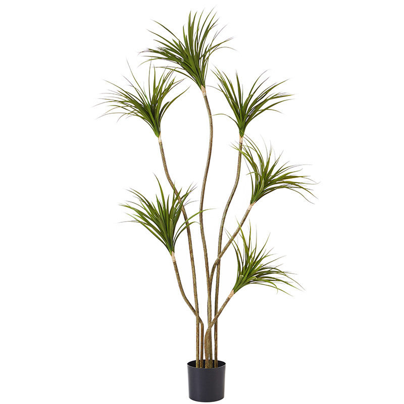 芸卉緑植物千年木フロアプランター屋内造園植物バイオニックドラゴンブラッドツリーリビングルーム人工樹木造花|undefined