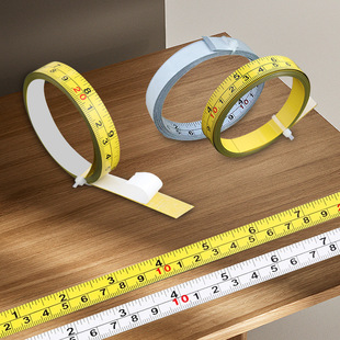 Metric and Inch Adhesive Ruler Stickers, Adhesive Workbench Tape with Glue, Center Ruler Scale Stickers, Self-Adhesive Scale Ruler