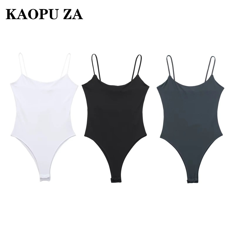 Kaopu Za Women's Street American Style Sling New Slim Trendy Summer Vest Jumpsuit Vest Jumpsuit