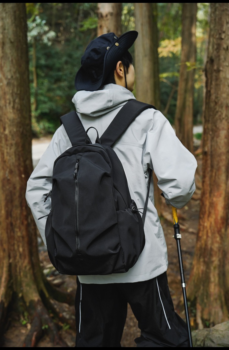 337g Weight Polyester Lining Material Sewing Thread Fashion Element Zipper Closure Type Double Shoulder Straps Strap Type Zipper Backpack Bags Type Holiday, Travel Occasion Oxford Cloth Material Waterproof Function Hiking Backpack Backpack Solid Color Pattern All Seasons Season Unisex Gender Classic Style, Sports Style Square Shape Large Size Waterproof Solid Color Holiday Travel Hiking Backpack 11
