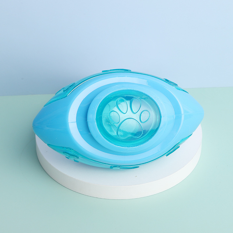 厂家直销哈沃发声闪光橄榄球 抛掷训练狗狗玩具中小型犬磨牙玩具