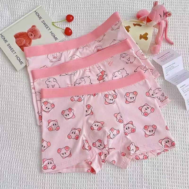 Mini Pig Pink Cute Men's Underwear Antibacterial Trendyy Stylish Cartoon Ins Boxer Breathable Shorts