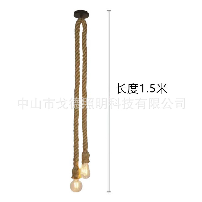 Fábrica directa de cable de cáñamo de un solo extremo de doble extremo pequeño candelabro de varios colores tamaño completo de cable de cáñamo