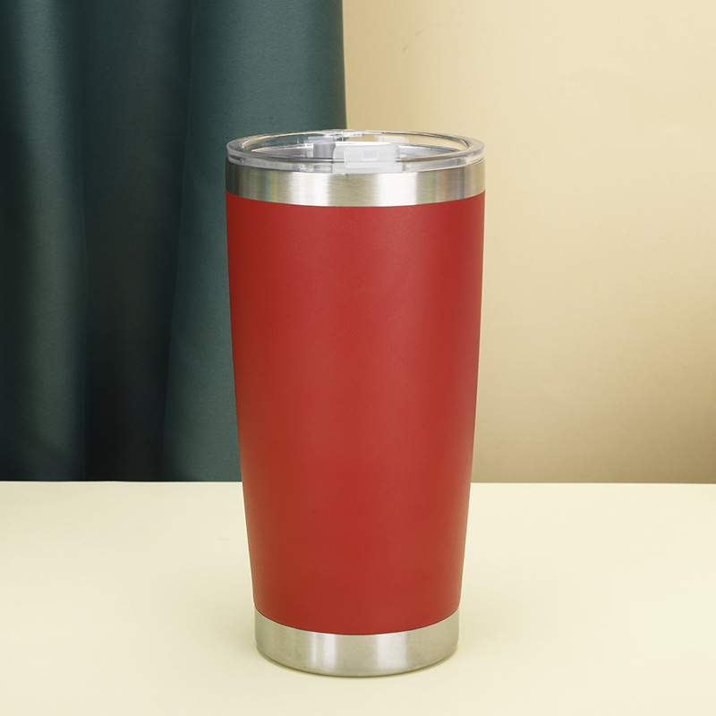 Comercio exterior de gran capacidad taza de helado cerveza taza de café de acero inoxidable doble 20oz taza de coche 304 taza de agua del coche