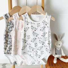 Boneless cotton baby ins style one-piece bodysuit baby summer short-sleeved clothes summer wear rompers