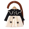 Dress for early age, small princess costume, autumn skirt, Korean style, children's clothing