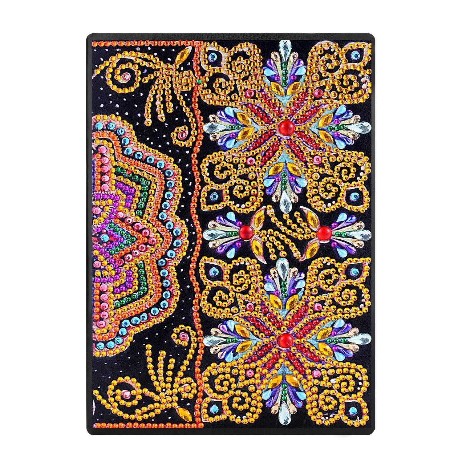 Cuaderno de dibujo de diamantes transfronterizos 5d punto diámetro pintura pegatinas de sexo opuesto mariposa DIY manual cuaderno de notas de cristal