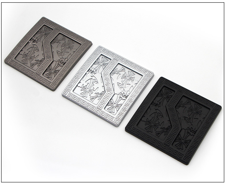 Suitable for Zeekr 9X8X front hood emblem, grille emblem, blackened personalized emblem, Chrome-style metal embossed design