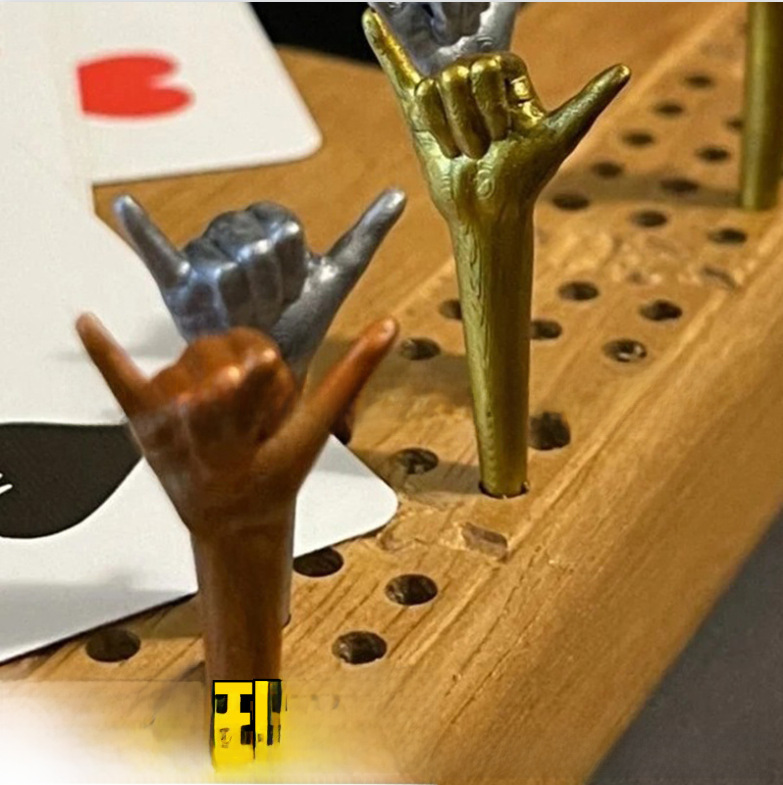 Independent Station New Funny Hang Ten Cribbage Pegs Creative...