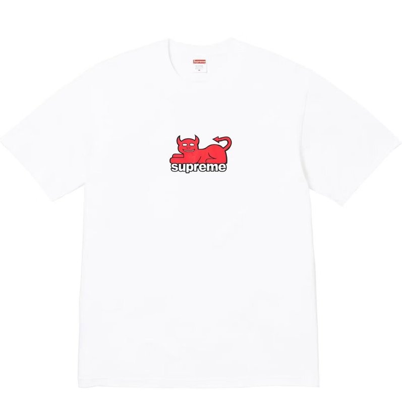 ヨーロッパとアメリカのトレンディなブランド 270 グラム純綿ストリート Sup レタールーズ半袖 Tシャツ男性と女性のクラシックプリントジョイント Tシャツ夏|undefined