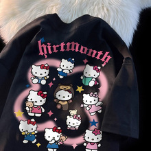 多巴胺短袖t恤女台湾亚洲女装凯蒂猫卡通创意可爱少女感性价比