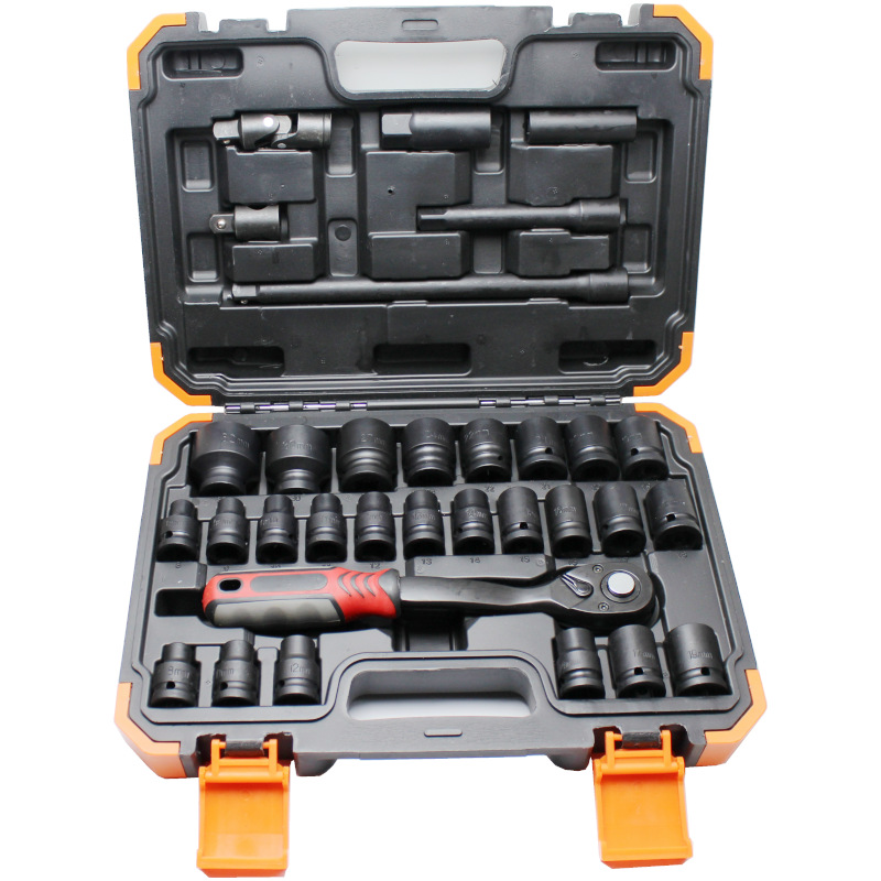 大飞32件套12.5mm汽修工具套装汽修扳手组套大飞气动套头扳手套装
