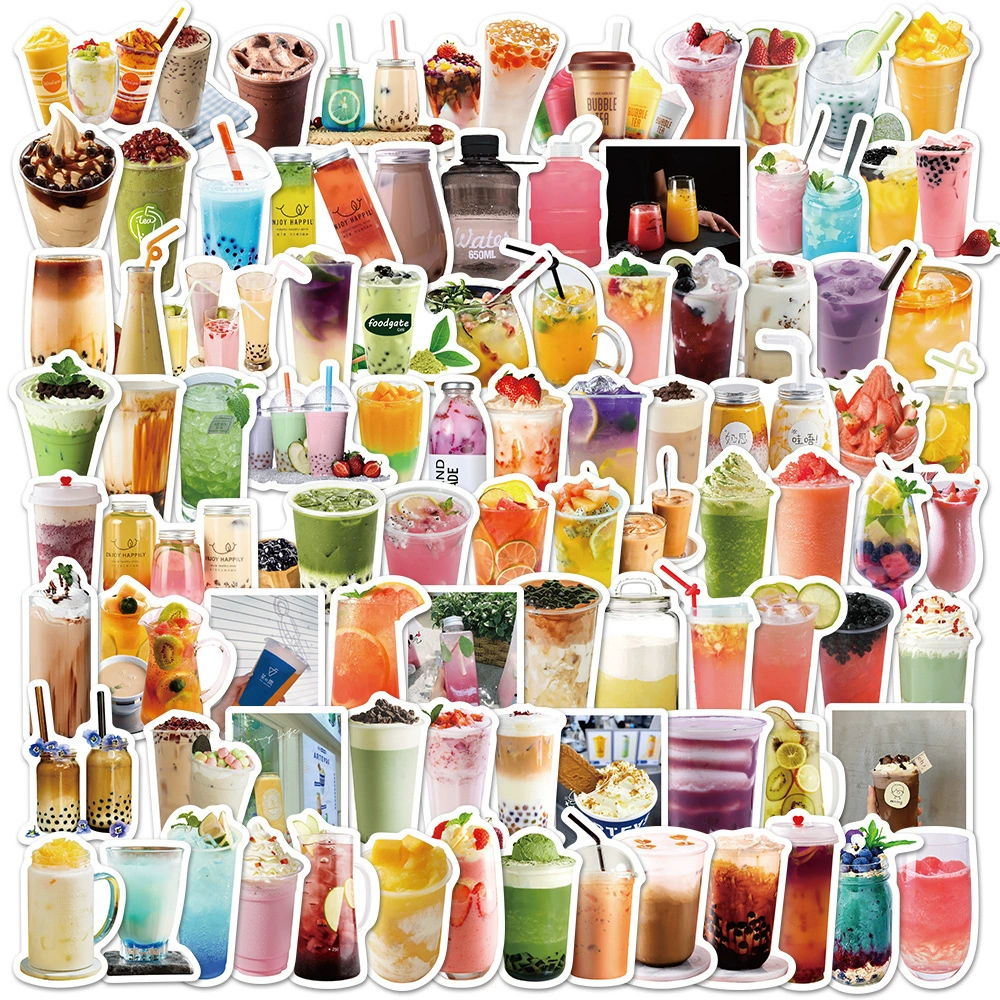 Cute Sticker Set, PVC Cute Designs, 90-sheet Pack, 3–5 cm Sizes