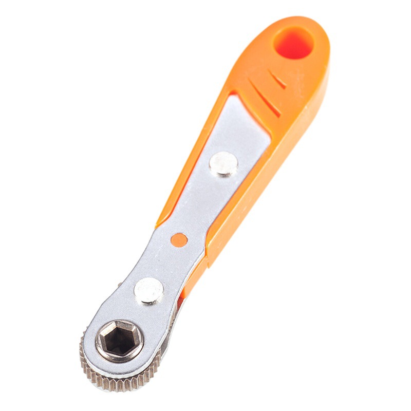 Llave de trinquete rápida multifuncional destornillador pequeño espacio en forma de L destornillador de flexión en ángulo recto pequeño traje de llave voladora