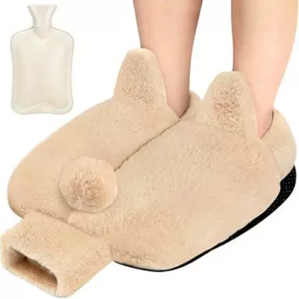 跨境捂脚热水袋暖脚可爱暖脚宝暖宝宝充水热水袋暖脚鞋保暖鞋子