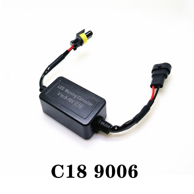 Venta caliente transfronteriza C18 coche LED faro super fuerte decodificador H7 faro anti-Parpadeo anti-interferencia eliminador de fallos
