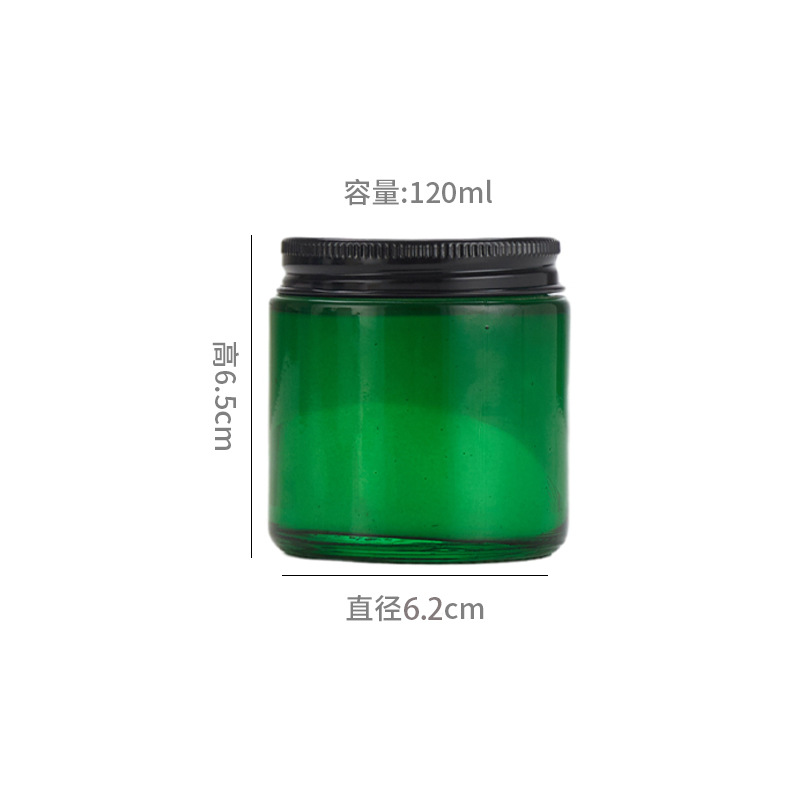 Vaso de vidrio de 250 ml para velas de aromaterapia, resistente a altas temperaturas, para hacer velas aromáticas, recipiente vacío con tapa.