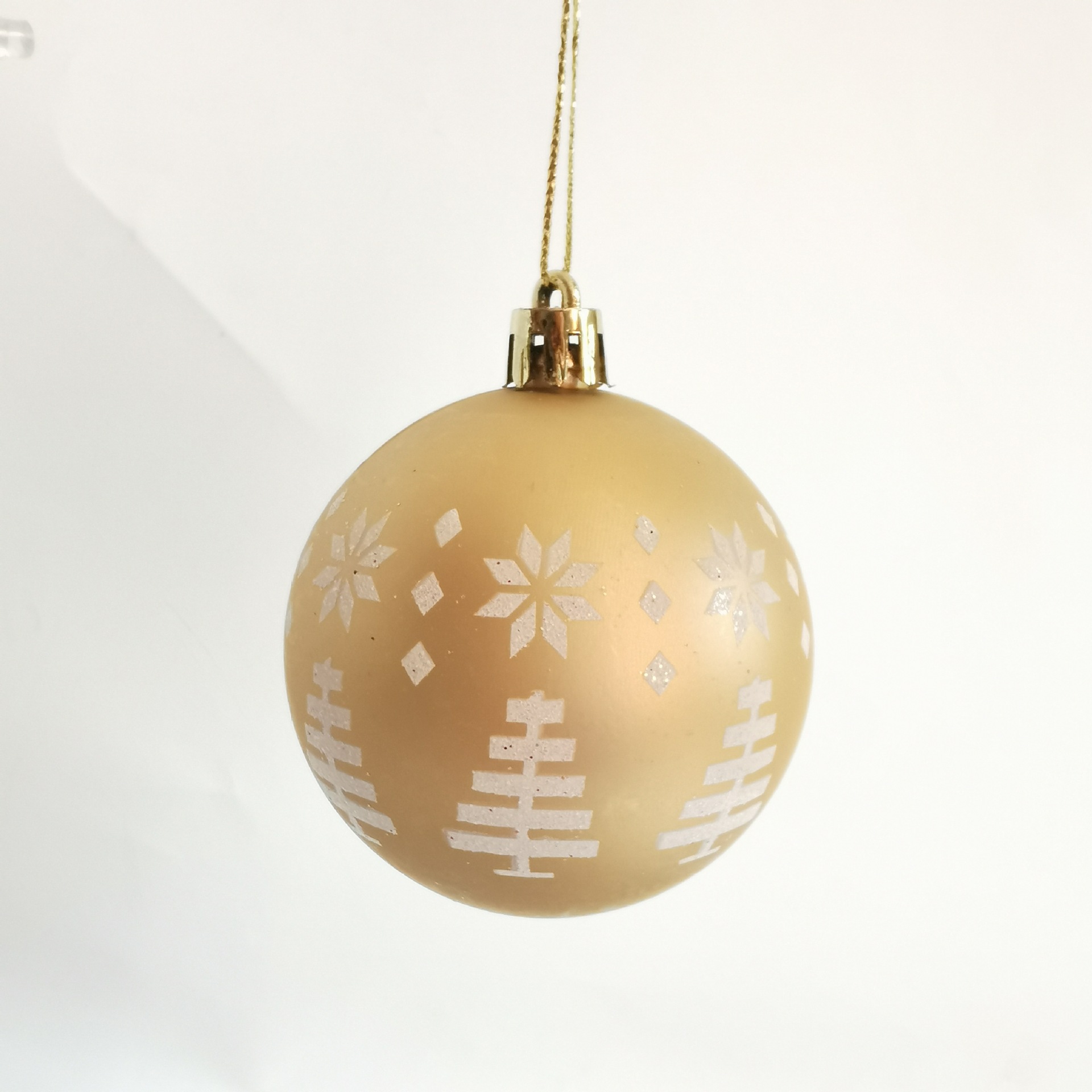 Inventario transfronterizo 6cm conjunto de 30 platino de forma alienígena set de bola de Navidad árbol de Navidad atmósfera de Navidad bola decorativa