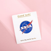 美国纪念章金属创意徽章NASA胸针宇航员太空衣服装饰航空航天胸章