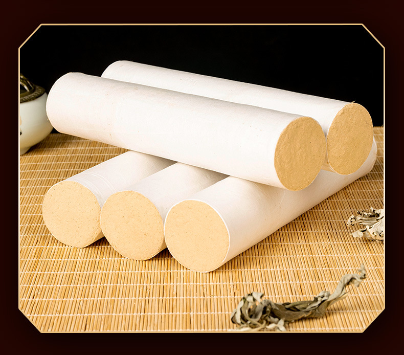 50:1 Golden Moxa Stick 4cm Thick Ai Tiao Moxibustion Roll for Home and Clinic Use 20cm specifications