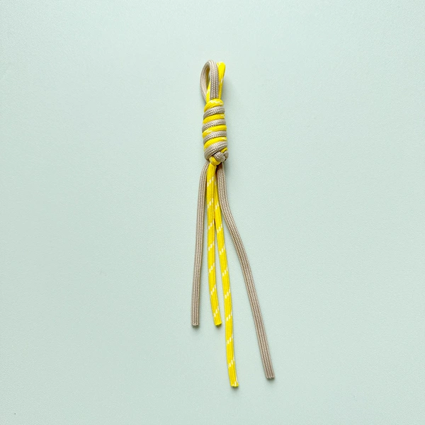 E21 knotted khaki with yellow