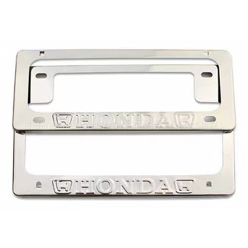 125 Motorcycle Modification Accessories Front and Rear License Plate Covers Universal Stainless Steel License Plate Frame Electric Vehicle License Plate Holder