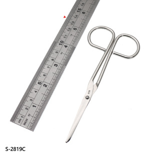 13.8cm Sharp/Blunt Carbon Steel Electroplated Scissors Tip/Blunt Gauze Scissors Tip/Blunt Bandage Cross-Border Hot Sale