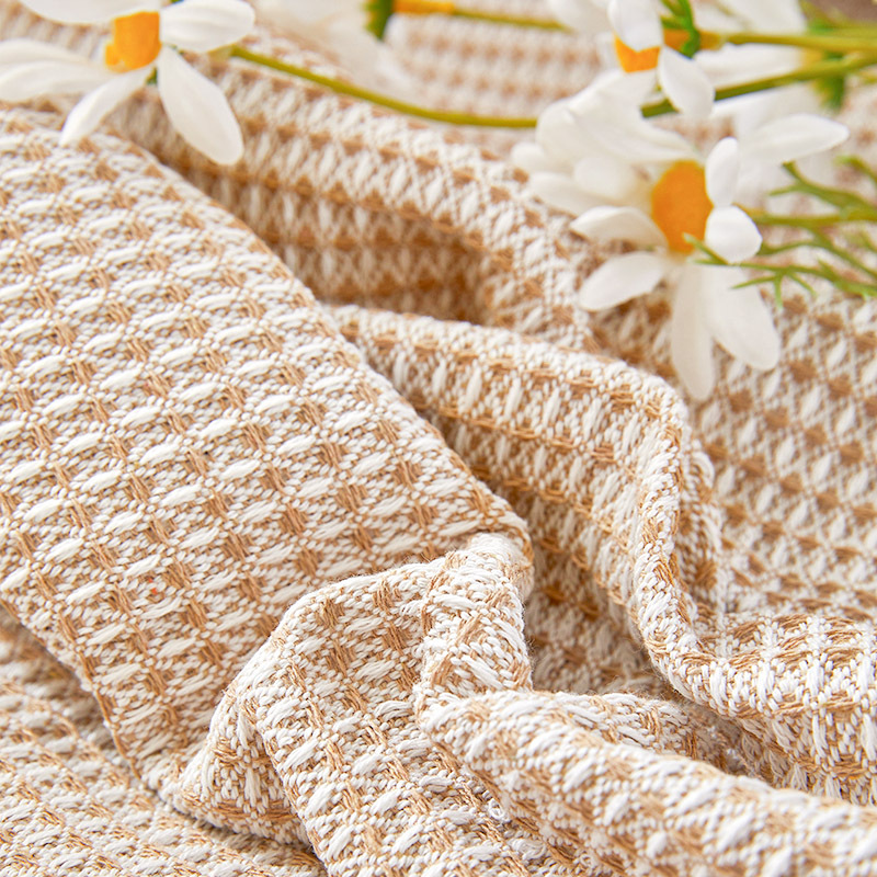 De alto grado de tela de punto de encaje redondo cubierta de tela francés mantel redondo algodón lino mesa de café mantel ins estilo