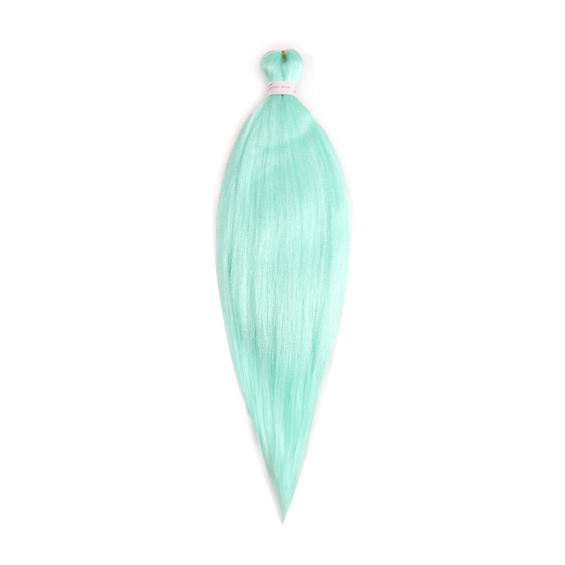 EZ Trenza PVC ignífugo a baja temperatura fibra multicolor flojo gran ganchillo de trenza fábrica de cabello recto un cabello