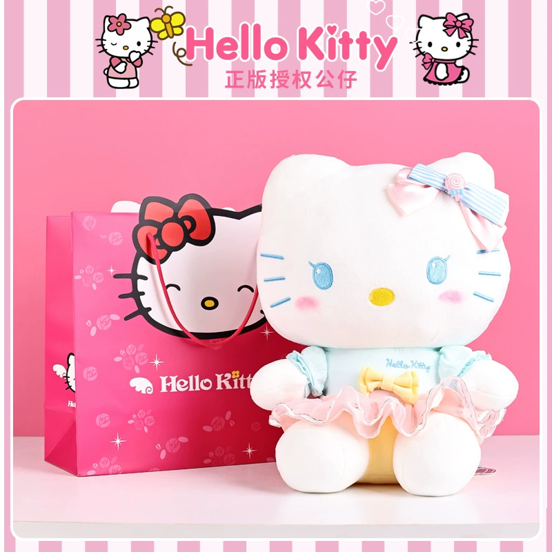 Плюшевая игрушка (Hello Kitty) 10–30 см, лицензированная коллекционная кукла, варианты подарочных пакетов