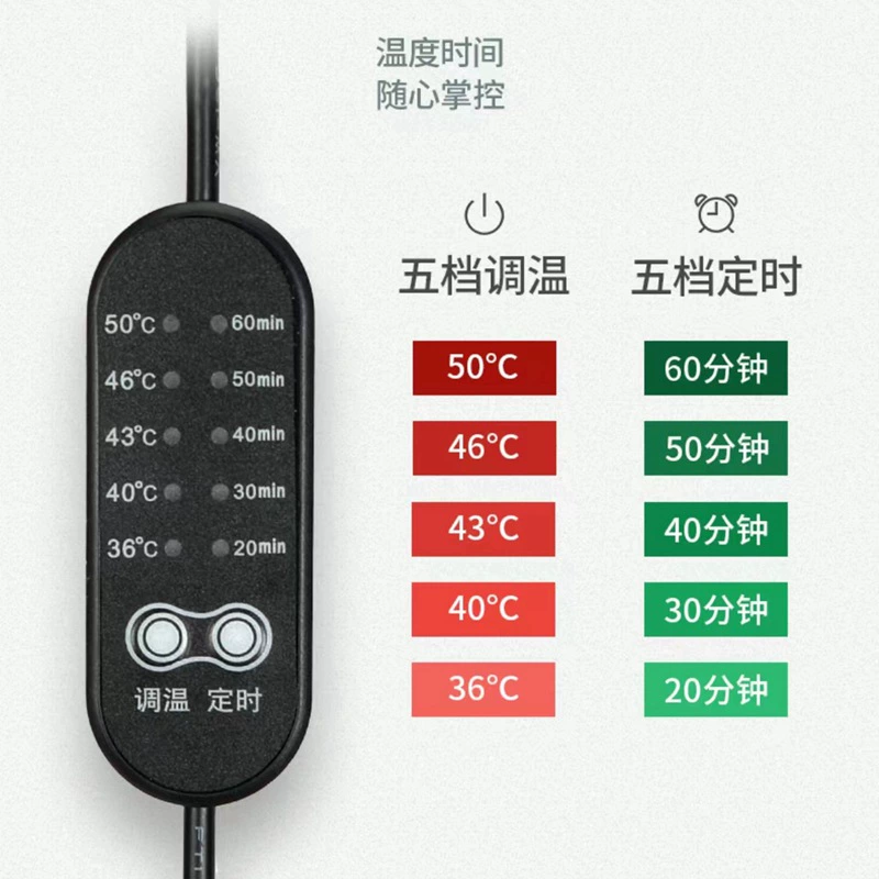 Прямые поставки с фабрики перчаток и маски для глаз с подогревом 5–12 В, 5-скоростной регулируемый переключатель с двойным управлением, таймером, переключателем температуры