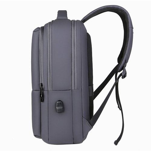 Laptop bag, dual-shoulder backpack for men, large capacity, waterproof Oxford cloth, business and casual men's bag, wholesale with printing