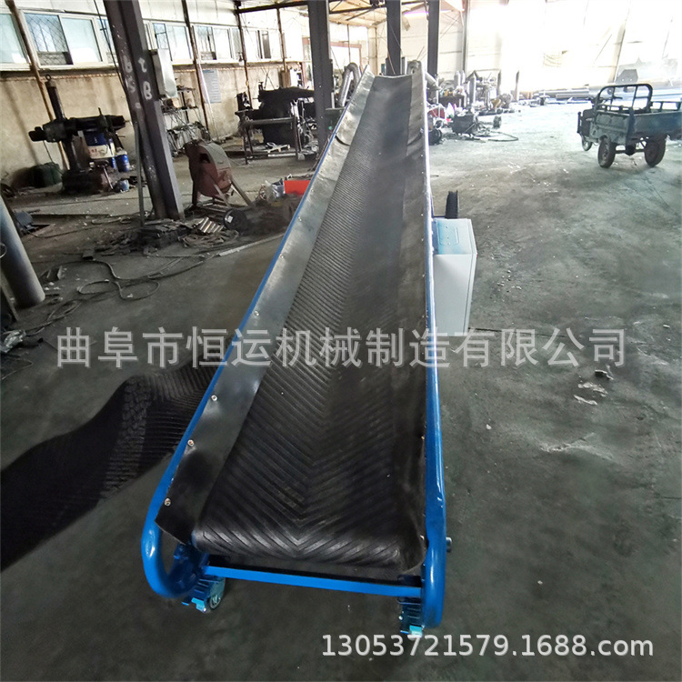移动升降装卸运输机 生物质颗粒皮带输送机 电动皮带机