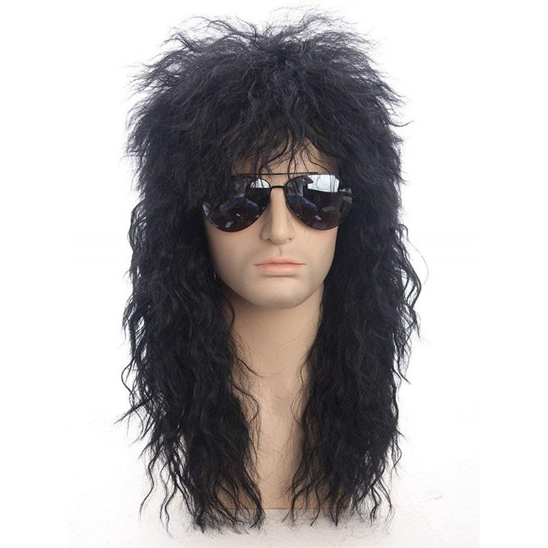 70 s 80 s Rock Star Wig Blonde Punk Fluffy Men's Wig Halloween Party wigs