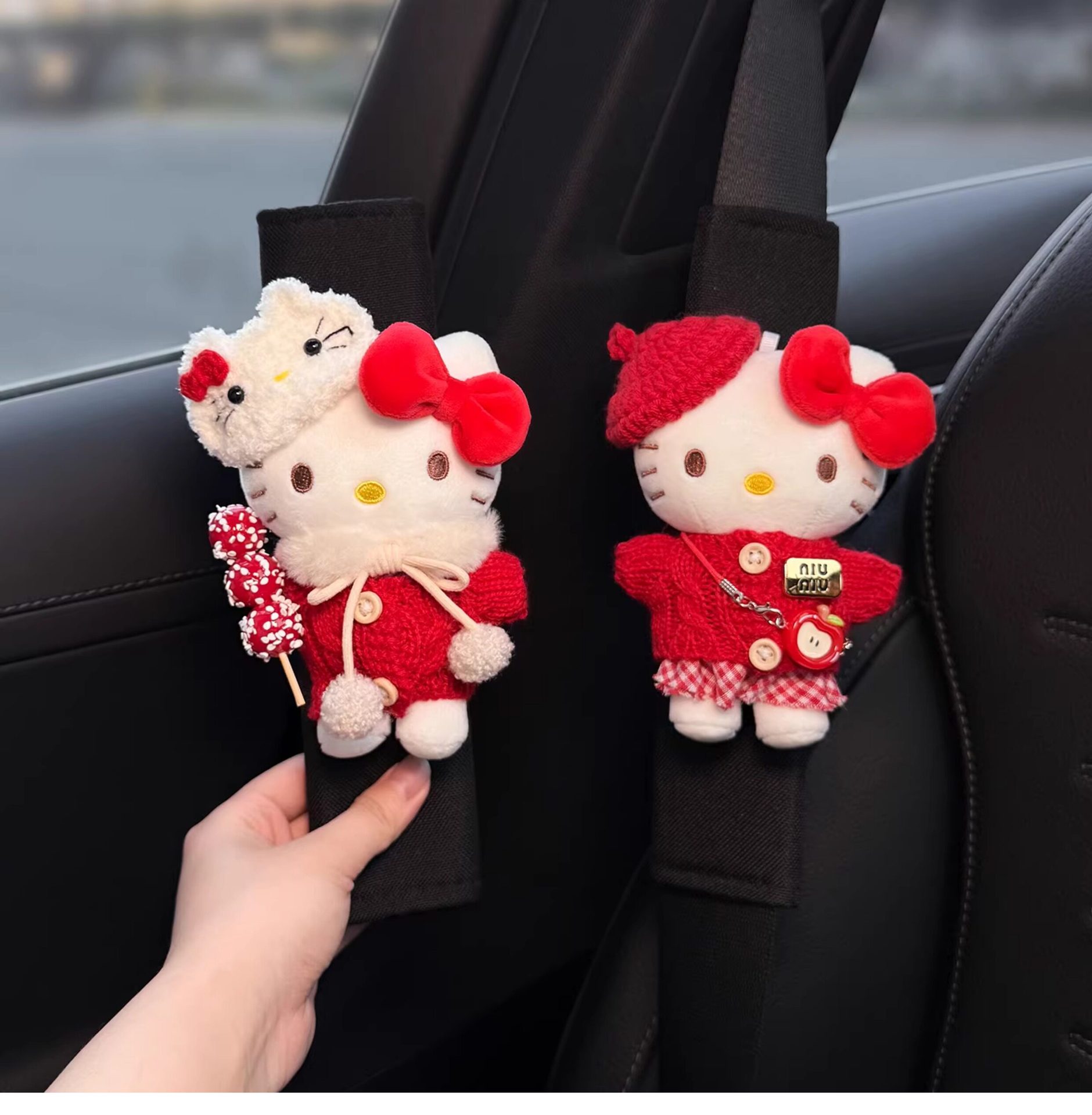 2026 New Model Car Seatbelt Shoulder Pads, Car Interior Seatbelt Decoration, Anti-Wear Clothing, Couple Set for Women